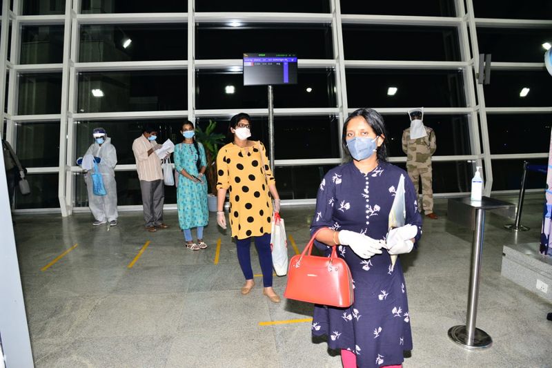 The first flight to repatriate 177 citizens stranded in Dubai due to the coronavirus pandemic arrived in Mangaluru on May 12 night.
