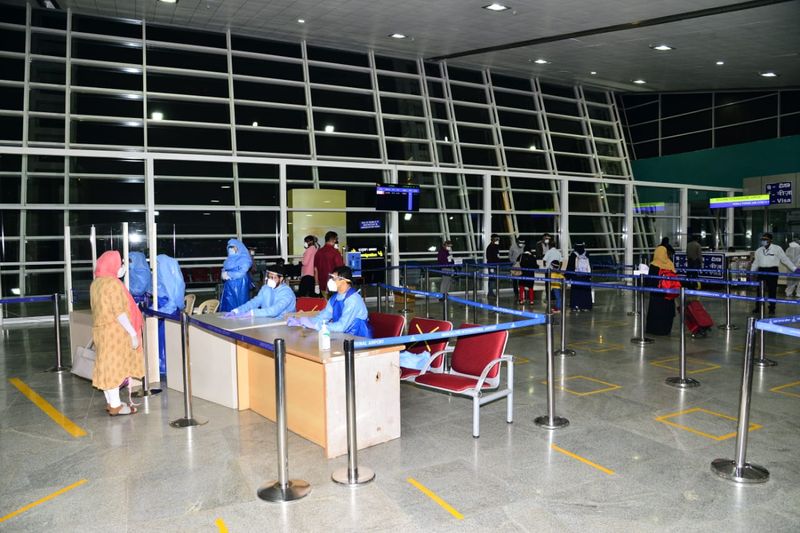 The total number of passengers, including 88 men, 84 women, five children and two infants arrived by the Air India Express flight IX 384 late Tuesday night, airport sources said.