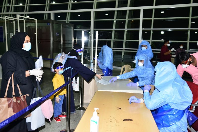 The flight, which was originally scheduled to reach on May 14, was rescheduled after constant persuasion from non-resident Indians.
