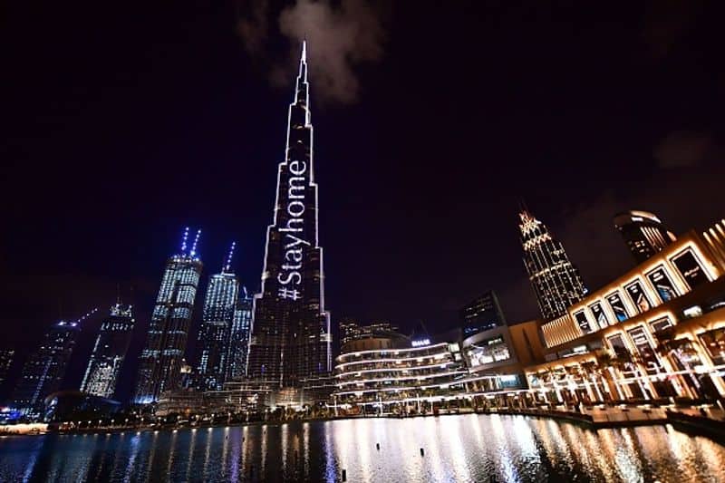 Coronavirus watch burj khalifa turns into world tallest donation box 1 million lights sold