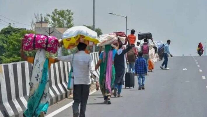 Odisha tribal walks 160 kilometres with two kids on sling amid Covid-19 lockdown Odisha tribal walks 160 kilometres with two kids on sling amid Covid-19 lockdown