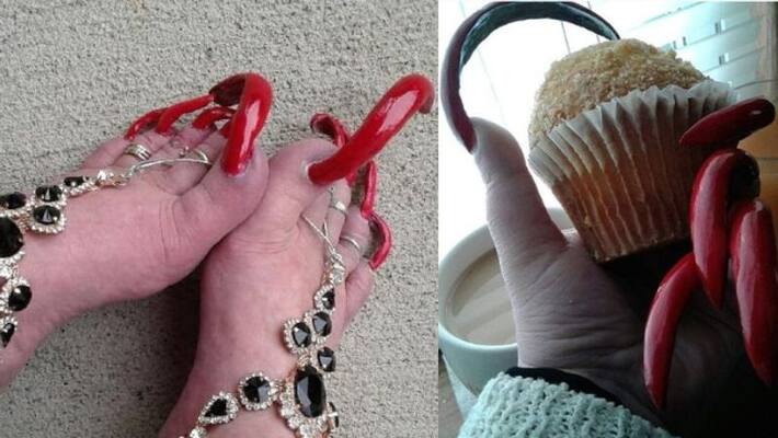 A woman who sells videos of her fingers and feet A woman who sells videos of her fingers and feet