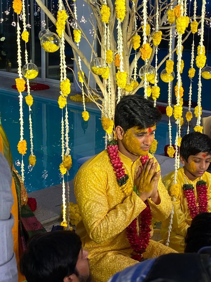 Hero Nikhil and Pallavi varma wedding photos