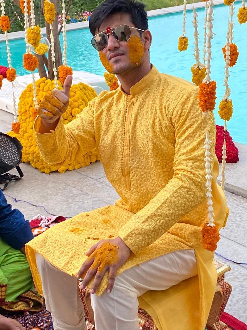 Hero Nikhil and Pallavi varma wedding photos