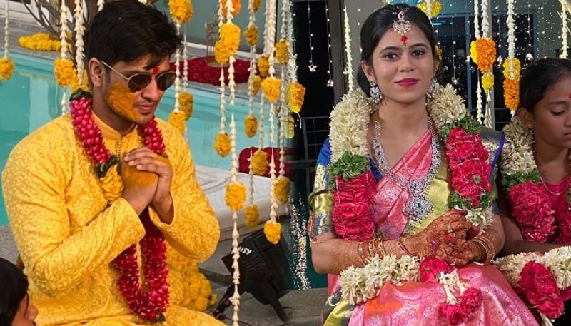 Hero Nikhil and Pallavi varma wedding photos