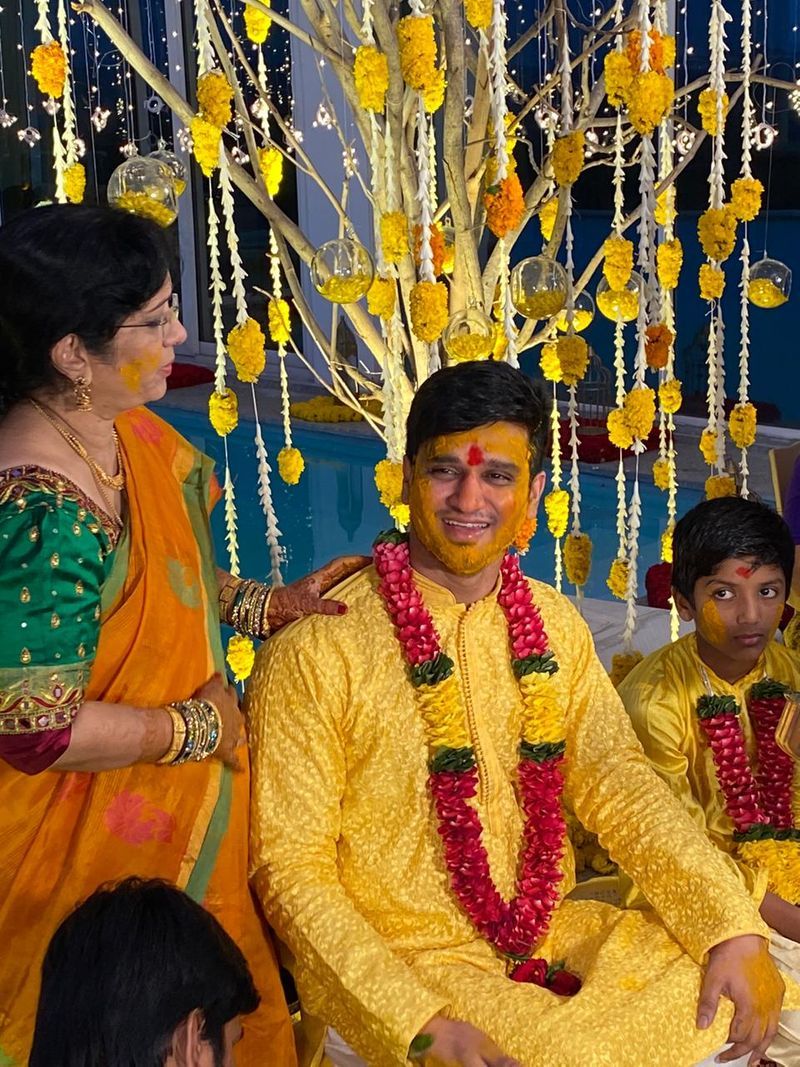 Hero Nikhil and Pallavi varma wedding photos