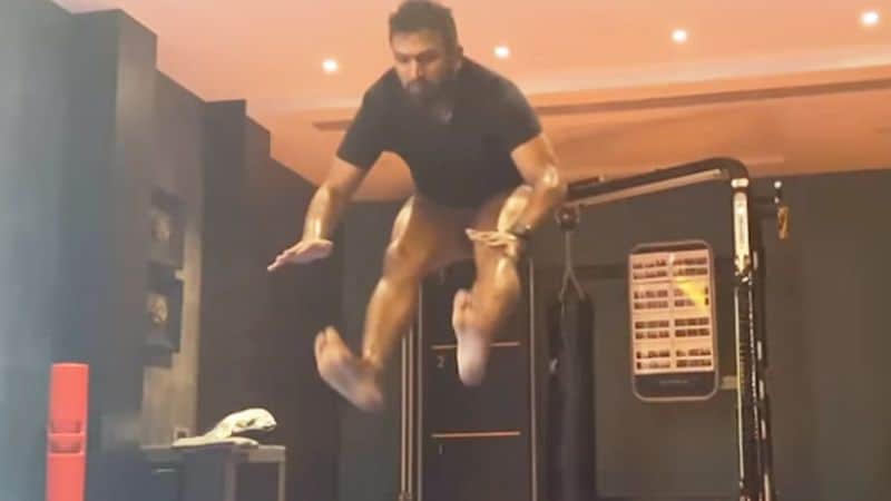 While asking fans not to step out of the house during the nationwide lockdown, he is also giving us some serious fitness goals with his intensive workout routines.