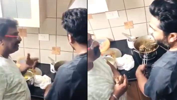 simbu cooking biriyani and share her life partner video simbu cooking biriyani and share her life partner video