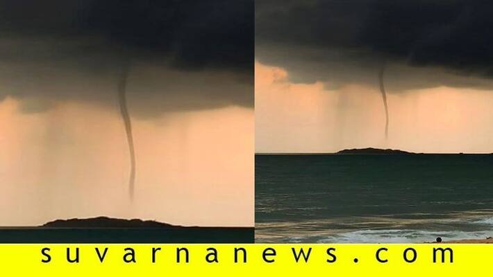 Heavy rain lashes in udupi Tornado in Malpe beach Heavy rain lashes in udupi Tornado in Malpe beach