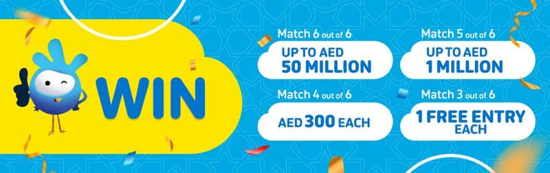 Seven winners split AED 1000000 in Emirates Loto draw
