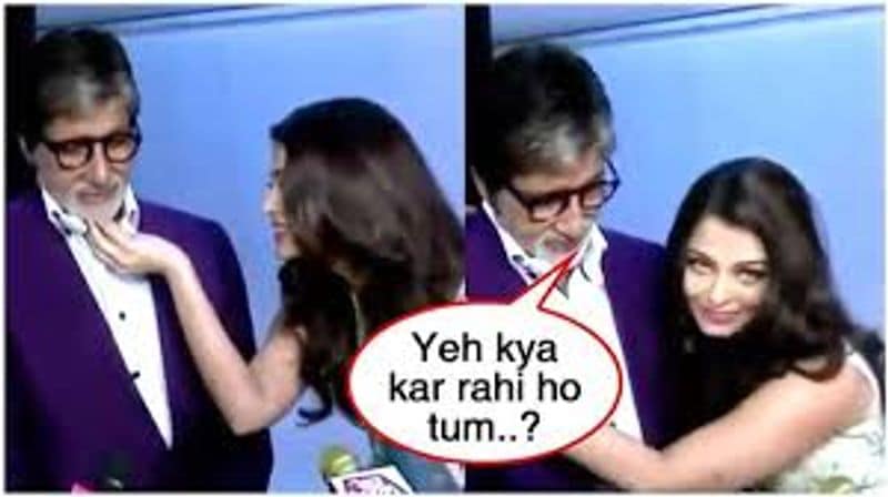 Since last weekend, an old, viral video clip has been doing the rounds. It is from an event where we can see Amitabh Bachchan and Aishwarya Rai talking to the media after receiving awards.