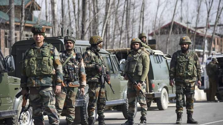 Encounter underway between terrorists and security forces at a village in Doda district of Jammu KPS Encounter underway between terrorists and security forces at a village in Doda district of Jammu KPS