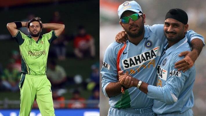 Harbhajan Yuvraj Raina and Dhawan flays Shahid Afrid on hate speech Harbhajan Yuvraj Raina and Dhawan flays Shahid Afrid on hate speech