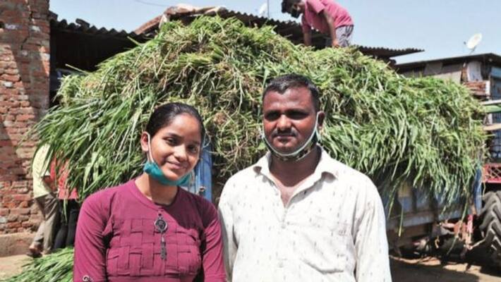 gujarat board result neha yadav gets 98-pecentile marks father sell grass for living kpt gujarat board result neha yadav gets 98-pecentile marks father sell grass for living kpt