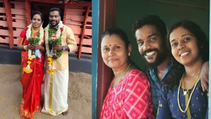 kammattippadam fame manikandan shared photo with wife and mother kammattippadam fame manikandan shared photo with wife and mother