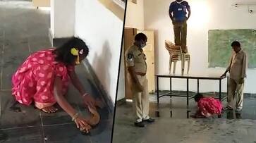 Andhra Pradesh DGP orders probe into video of 6-year-old mopping college room in presence of cop Andhra Pradesh DGP orders probe into video of 6-year-old mopping college room in presence of cop