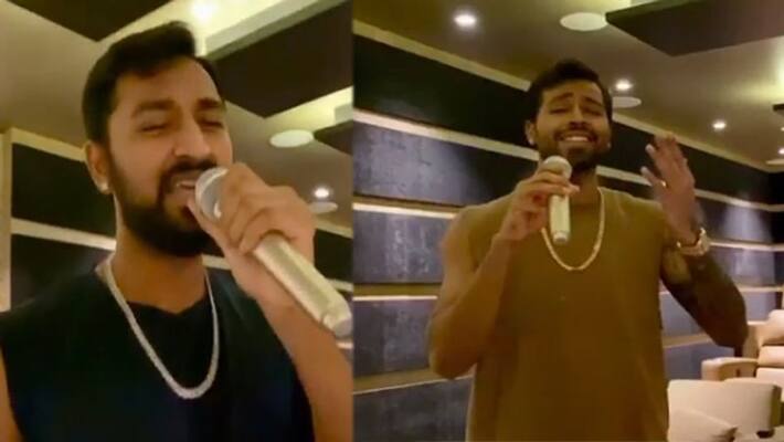 hardik pandya krunal pandya singing akshay kumar film song KPJ hardik pandya krunal pandya singing akshay kumar film song KPJ