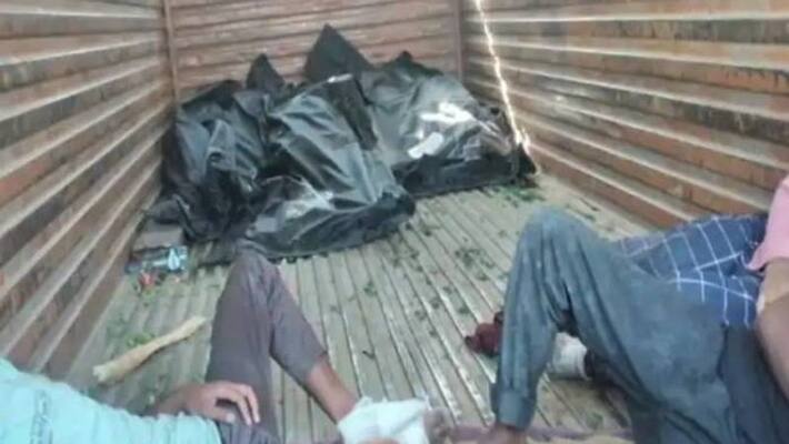UP Sends Dead Bodies With Migrants In Open trucks UP Sends Dead Bodies With Migrants In Open trucks