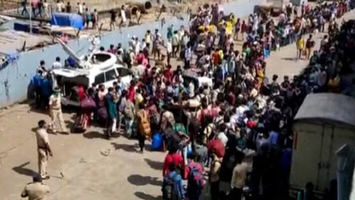 Bandra railway station Rumors migrant laborers gathered Mumbai kpn Bandra railway station Rumors migrant laborers gathered Mumbai kpn
