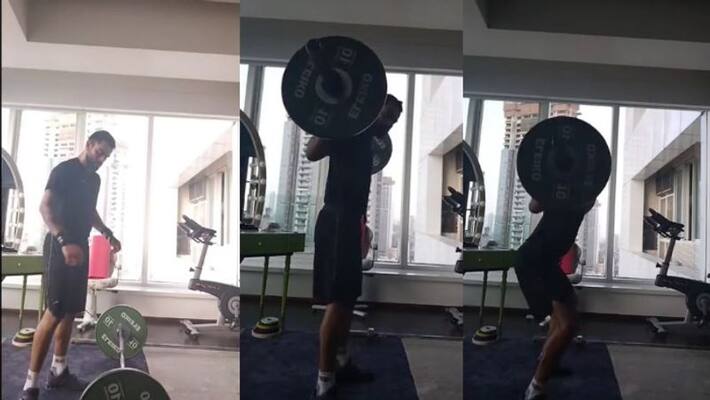 Watch Virat Kohli shares weightlifting video amid coronavirus lockdown cricketers, fans impressed Watch Virat Kohli shares weightlifting video amid coronavirus lockdown cricketers, fans impressed