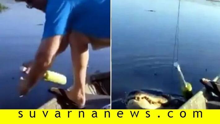 Man Catches Crocodile while fishing Video goes virl Man Catches Crocodile while fishing Video goes virl