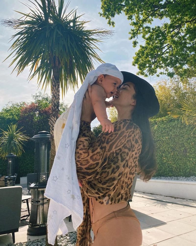 Amy Jackson gets trolled for wearing side chest revealing dress in front of her son ADB