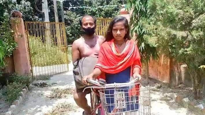 Cycling Federation called Jyoti Kumari, who cycled 1200km from Gurugram to bihar for trials Cycling Federation called Jyoti Kumari, who cycled 1200km from Gurugram to bihar for trials
