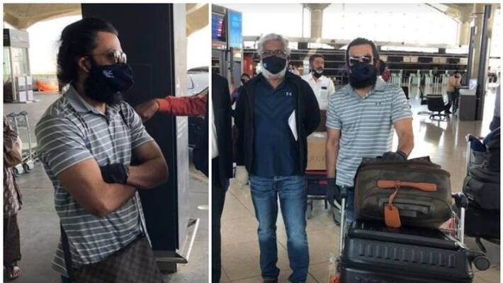 prithviraj and team arrived kochi from jordan after aadujeevitham shooting prithviraj and team arrived kochi from jordan after aadujeevitham shooting