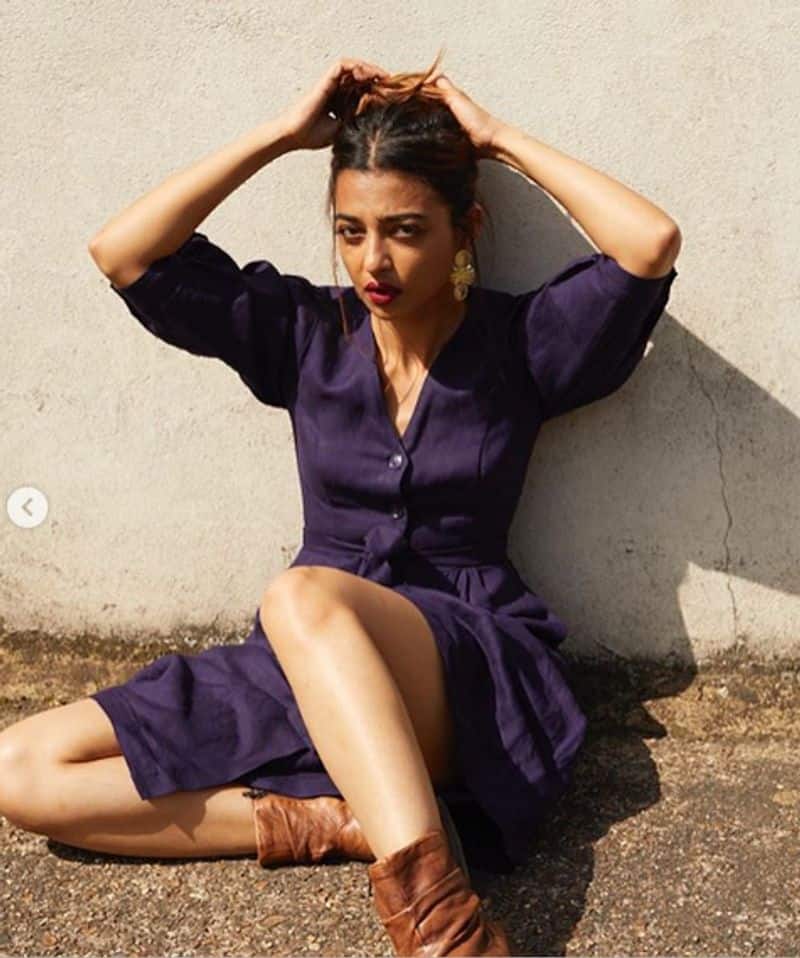 Actress Radhika Apte Sitting on London Street Photo Going Viral