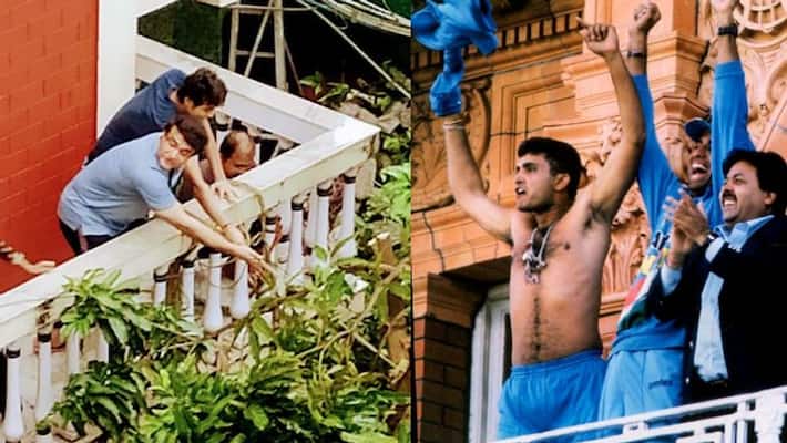 Netizens hail Sourav Ganguly for another balcony act see photos Netizens hail Sourav Ganguly for another balcony act see photos
