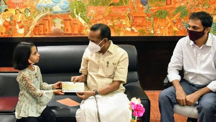 second standard girl donate thousand rupees in chief minister relief fund second standard girl donate thousand rupees in chief minister relief fund