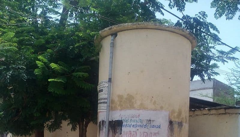Water Tank Works is Incomplete in Gangavati in Koppal District