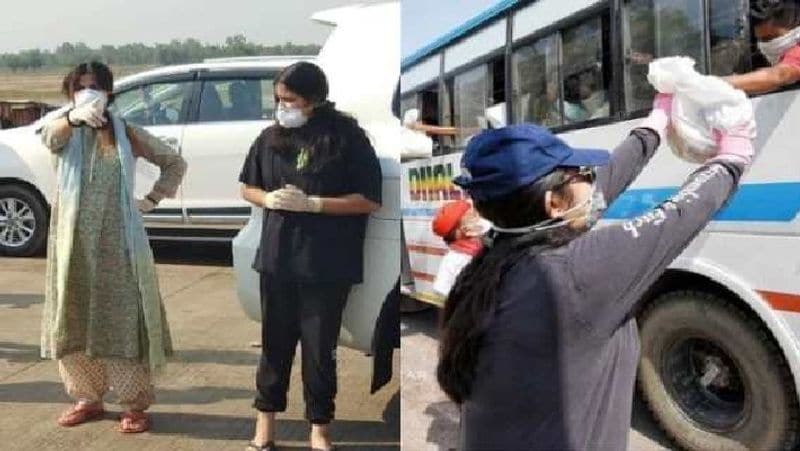 प्रवासी मजदूरों की मदद के लिए जगह-जगह लोग आगे आ रहे हैं। इसी बीच कुछ तस्वीरें सोशल मीडिया पर वायरल हो रही है, जिसमें पूर्व सीएम अखिलेश यादव की पत्नी और पूर्व सांसद डिंपल यादव अपने बेटी के साथ श्रमिकों को ले जा रहे वाहनों को रुकवाकर खाद्य सामग्री बांटती नजर आ रही हैं।

