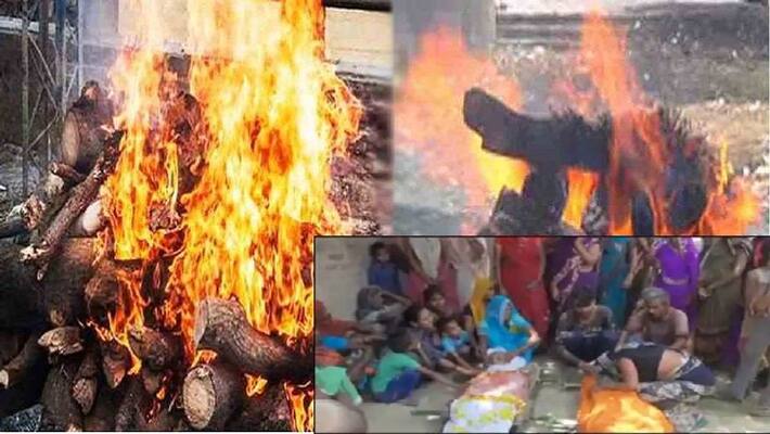 Husband dies after wife's death in Hardoi, funeral together asa Husband dies after wife's death in Hardoi, funeral together asa