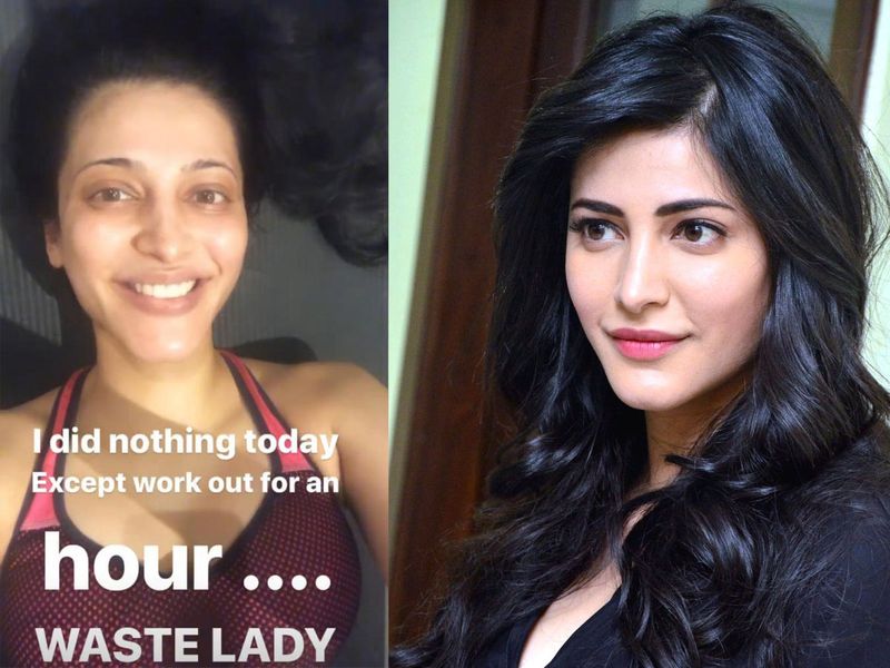 Shruti haasan scold herself for this reason