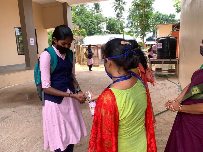 kerala school examination in covid19 time photostory