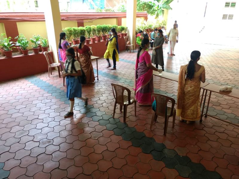 kerala school examination in covid19 time photostory