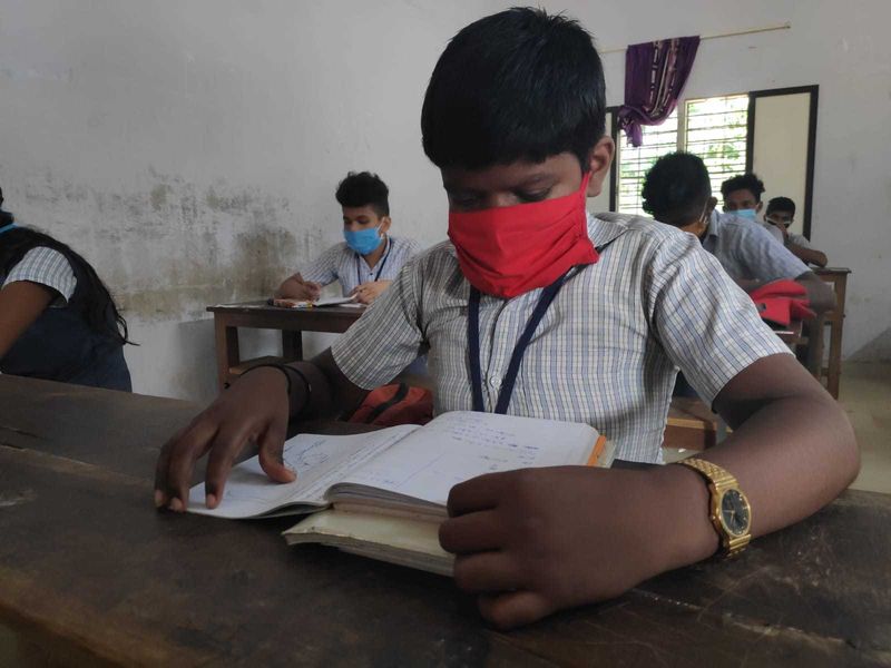 kerala school examination in covid19 time photostory