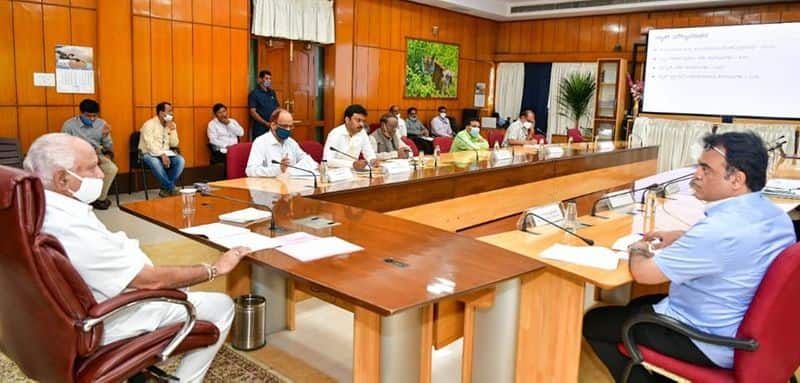 karnataka cm yediyurappa holds Education progress review meeting