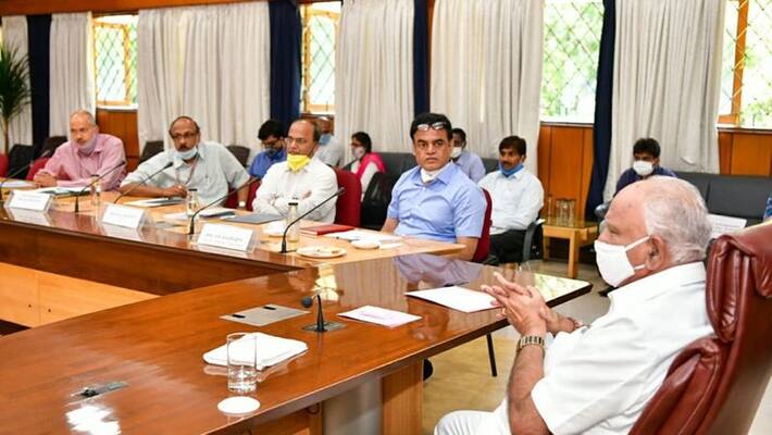 karnataka cm yediyurappa holds Education progress review meeting karnataka cm yediyurappa holds Education progress review meeting