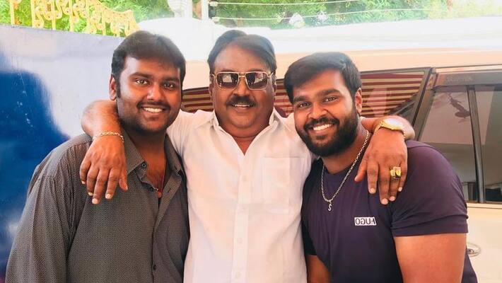 Captain Vijayakanth Second Son Actor Shanmuga pandian Reduce his weight upto 30kg photo going viral Captain Vijayakanth Second Son Actor Shanmuga pandian Reduce his weight upto 30kg photo going viral