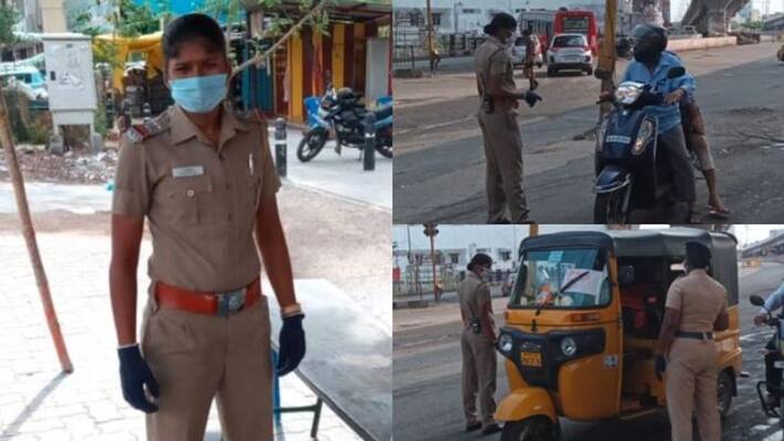 Indian womens footballer Indumathi Kathiresan fights against Coronavirus in police uniform Indian womens footballer Indumathi Kathiresan fights against Coronavirus in police uniform