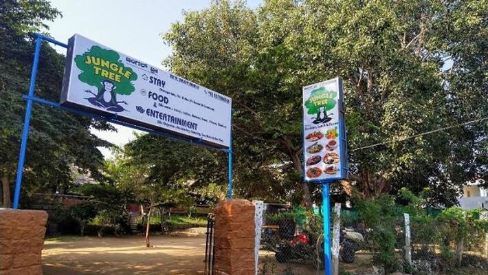 Villagers Outrage Against Unauthorized resort owner in Gangavati in Koppal District Villagers Outrage Against Unauthorized resort owner in Gangavati in Koppal District