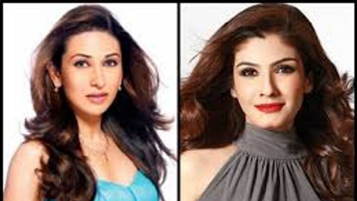 Actress Karisma Kapoor and Raveena Tandon Fight on Shooting Set Actress Karisma Kapoor and Raveena Tandon Fight on Shooting Set