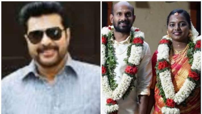 Mammooka invite artist Gokulan and his wife for Wedding reception Mammooka invite artist Gokulan and his wife for Wedding reception
