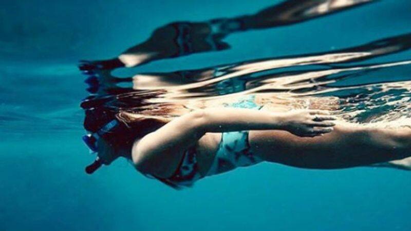 Actress Ileana Under the sea hot bikini photos going viral