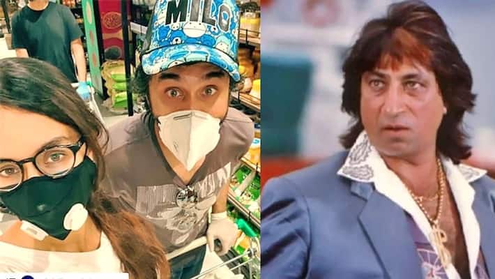 Shakti kapoor daughter shraddha visit Market with brother wearing mask KPG Shakti kapoor daughter shraddha visit Market with brother wearing mask KPG