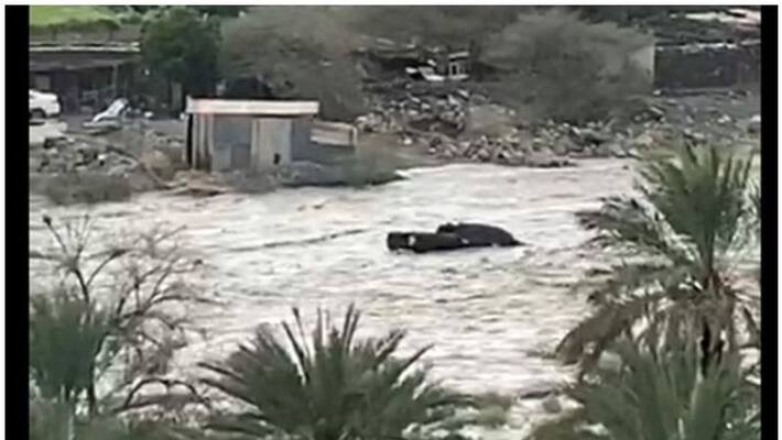Four including two children dead after cars get swept away by floods in UAE Four including two children dead after cars get swept away by floods in UAE