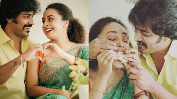 actor srinish aravind wishes happy birthday to her wife pearle maany actor srinish aravind wishes happy birthday to her wife pearle maany