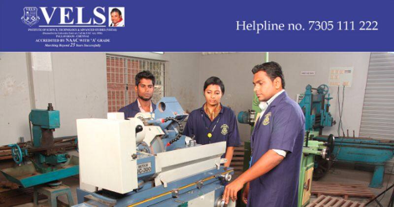 vels university offers professional courses in quality and ensures students great future